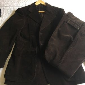Gucci brown corduroy suit